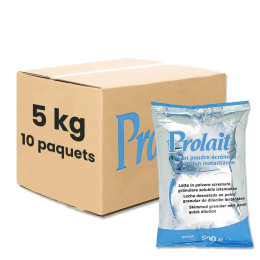 Lait en poudre Ecrémé Prolait pour Distributeur Automatique - 10 paquets - 5 Kg