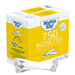 Sucre Blanc Béghin-Say - 750 bûchettes