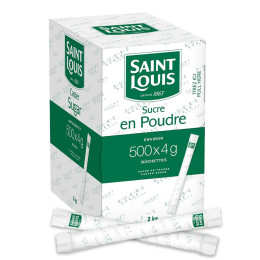 Sucre Blanc Saint Louis - Boîte distributrice 500 bûchettes