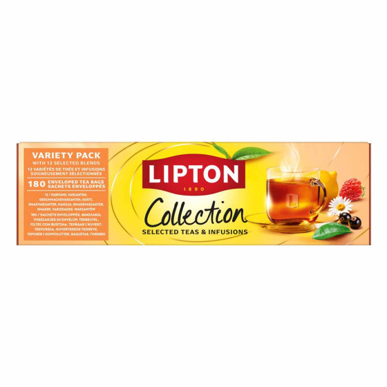Coffret de Thés et Infusions Lipton 12 variétés - 3 coffrets - 540 sachets