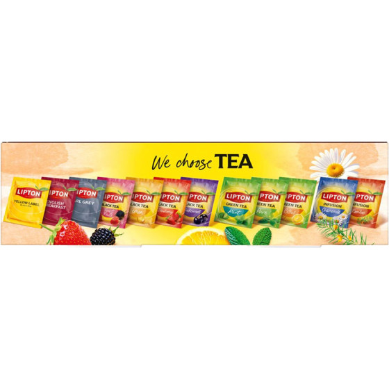 Coffret de Thés et Infusions Lipton 12 variétés - 3 coffrets - 540 sachets