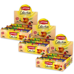 Coffret de Thés et Infusions Lipton 12 variétés - 3 coffrets - 540 sachets