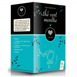 Capsule Lavazza Blue Compatible Inspiration Thé Vert Menthe - 15 capsules