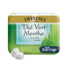 Gobelet Pré-dosé non-operculé Twinings non-operculé compatible KLIX Thé Vert menthe sucré - 17 boissons