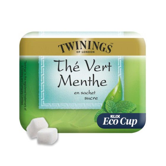 Gobelet Pré-dosé Twinings compatible KLIX Thé Vert sucré - 255 boissons