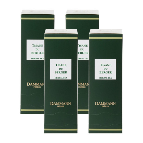 Infusion Dammann Frères Tisane du Berger - 4 boites - 96 sachets Cristal
