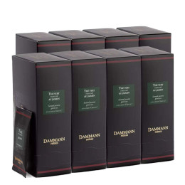 Thé Vert aromatisé Dammann Frères Jasmin - 8 boites - 192 sachets enveloppés