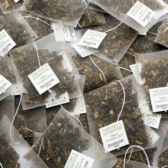 Thé Vert Dammann Frères Menthe - 8 boites - 192 sachets enveloppés