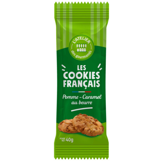 Cookies Français beurre pomme caramel - Carton de 2x40 cookies