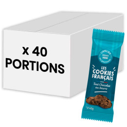 Cookies Français Tout chocolat au beurre - Carton de 2x40 cookies