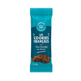 Cookies Français Tout chocolat au beurre - Carton de 2x40 cookies