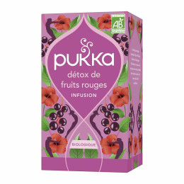 Infusion Bio Pukka Détox Fruits Rouges - 8 boites - 160 sachets