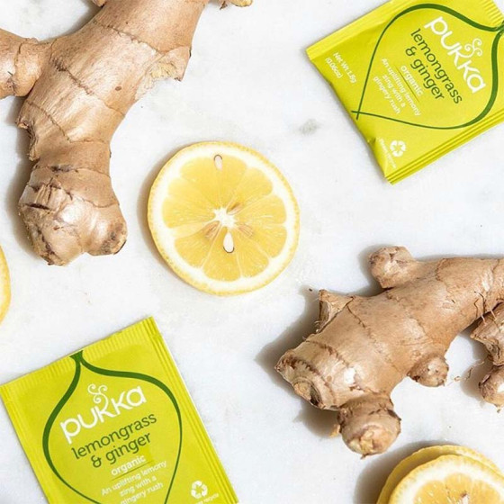 Infusion Bio Pukka Citron, Gingembre et Miel de Manuka - 4 boites - 80 sachets