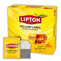 Coffret de Thé Noir Yellow Label Tea Lipton - 100 sachets