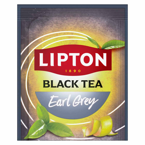 Coffret de Thé Noir Earl Grey Lipton - 6 coffrets - 600 sachets