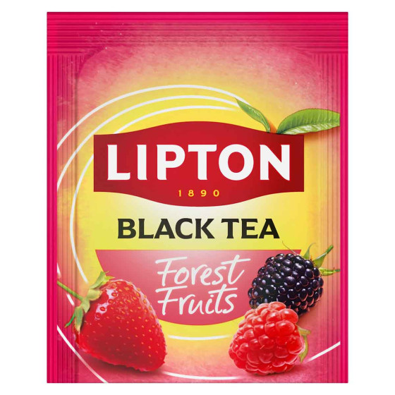 Coffret de Thé Noir Fruits Rouges Lipton - 6 coffrets - 600 sachets