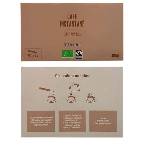 Cafés Richard café instantané 100% Arabica - 200 sticks