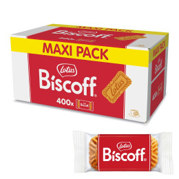 Biscoff Lotus Original Speculoos - carton de 400 biscuits emballés individuellement