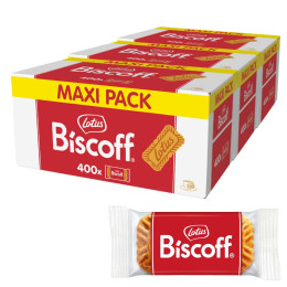 Biscoff Lotus Original Speculoos - 3 cartons - 1200 biscuits emballés individuellement
