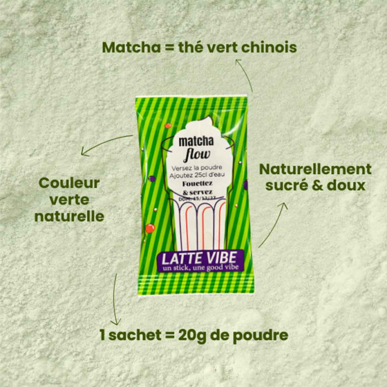 Matcha Latte Vibe - 50 dosettes individuelles