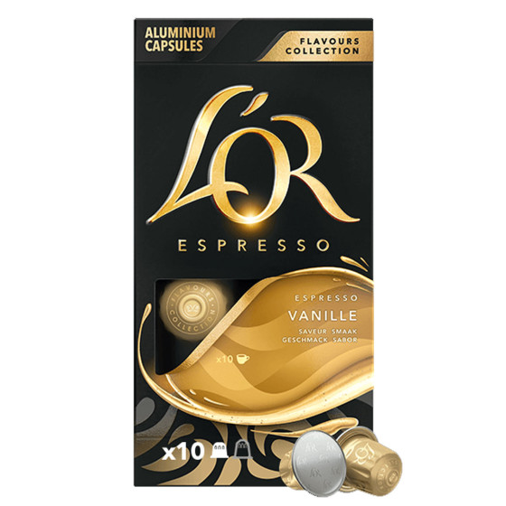 Capsule Nespresso Compatible Café L'Or Espresso Vanille - 10 capsules