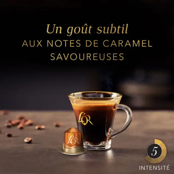 Capsule Nespresso Compatible Café L'Or Espresso Caramel - 10 capsules