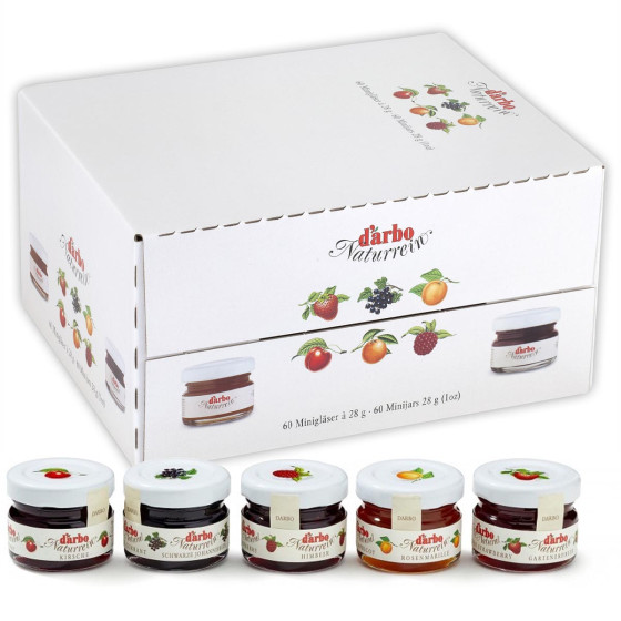 Confiture petit pots en verre Assortiment DARBO