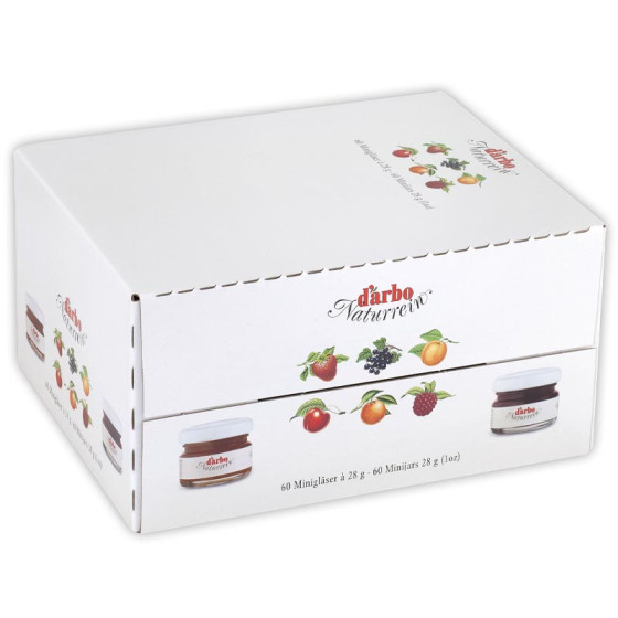Confiture petit pots en verre Assortiment DARBO