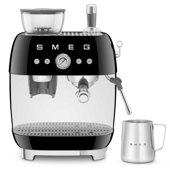 SMEG Machine expresso Noir - EGF03BLEU