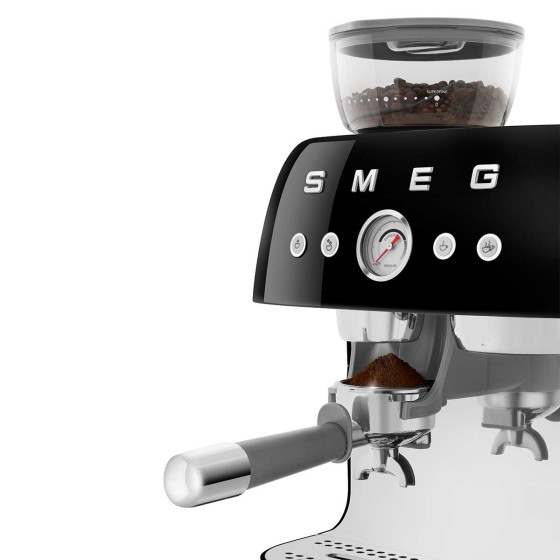 SMEG Machine expresso Noir - EGF03BLEU