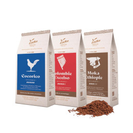Pack Découverte Café Moulu Café Voisin - 3 paquets - 750 gr