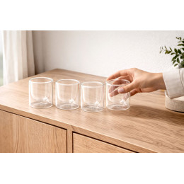 Verres double paroi PYLANO Espresso 10 cl - MILA - par 4