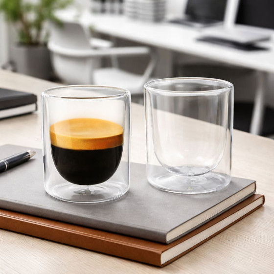 Verres double paroi PYLANO Espresso 10 cl