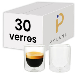 Verres double paroi PYLANO Espresso 10 cl - MILA - par 30