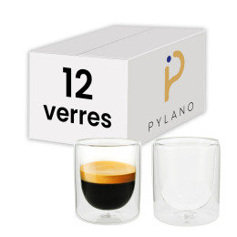 Verres double paroi PYLANO Espresso 10 cl - MILA - par 12
