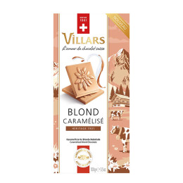 Tablette de Chocolat Blond Caramélisé Villars Héritage 1901