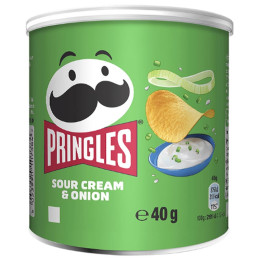 Pringles Crème Oignons - Sour Cream & Onion 40g - 2 cartons - 24 boîtes
