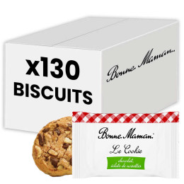 Biscuit Bonne Maman Le cookie Chocolat Eclats de Noisette - 130 cookies emballés individuellement