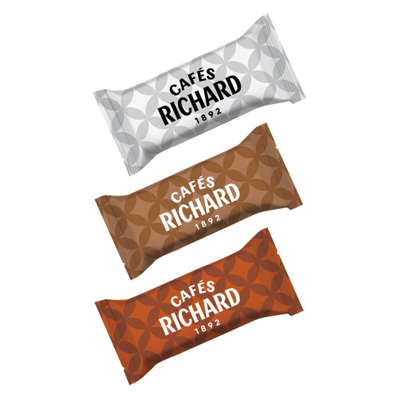 500 Perles au Chocolat au lait, caramel,  blanc - Cafés Richard - 1 Kg