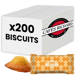 Mini Madeleine Pur Beurre Cafés Richard - 200 madeleines emballées individuellement