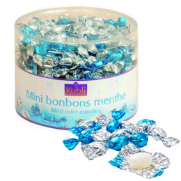Bonbon d'accueil Kubli mini Menthe format Tubo - 1,4 Kg