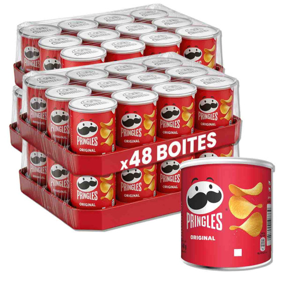 Pringles Original 40g - 4 cartons - 48 boîtes