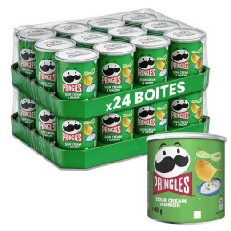 Pringles Crème Oignons - Sour Cream & Onion 40g - 2 cartons - 24 boîtes