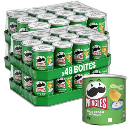 Pringles Crème Oignons - Sour Cream & Onion 40g - 4 cartons - 48 boîtes