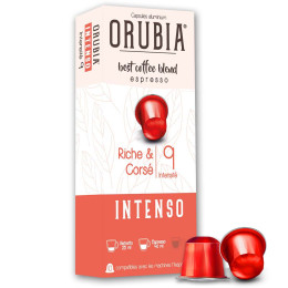 Capsule Nespresso Compatible Café Orubia Intenso 50% Arabica Intensité 9 - 10 capsules