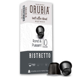 Capsule Nespresso Compatible Café Orubia Ristretto 100% Arabica Intensité 10 - 10 capsules