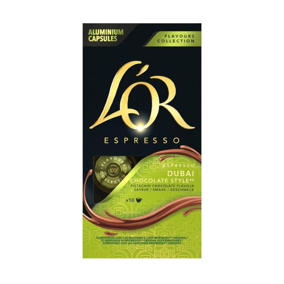 Capsule Nespresso Compatible Café L'Or Espresso Dubaï Style - 10 capsules