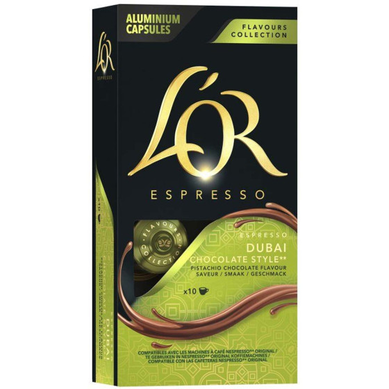 Capsule Nespresso Compatible Café L'Or Espresso Dubaï Style - 10 capsules