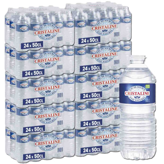 Bouteille d'eau Cristaline 50cl x240