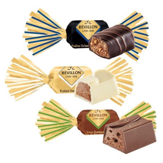 Papillotes au Chocolat au lait, noir, blanc - 4,3 Kg